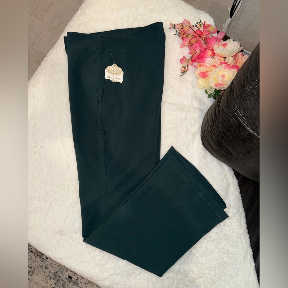 Altar'd State Deep Green Wide Leg Pants Size Large
